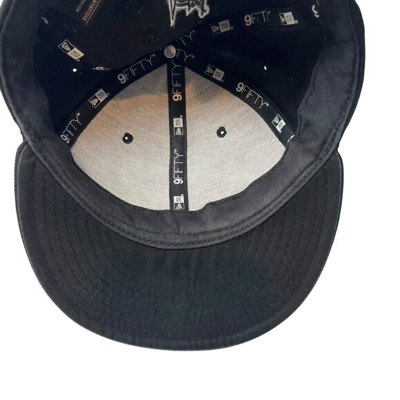 Los Angeles Kings Wool Snapback Hat Cap Script Spell Out Logo New Era 9Fifty - Picture 9 of 9